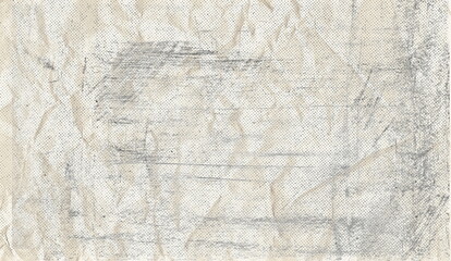 Aged newspaper halftone abstract dotted background and texture	