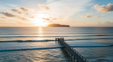 Fototapeta premium sunset over the sea