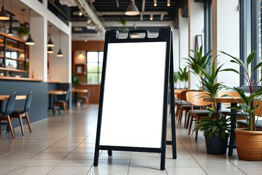 Restaurant Menu Board Cafe Advertisement Blank Sign