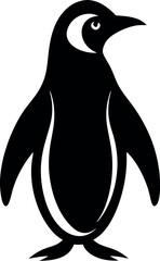 penguin silhouette vector