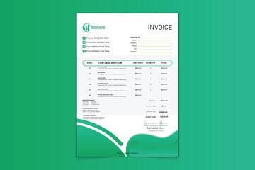 brand identity letterhead and invoice design
