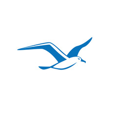 albatross letters abstract logo modern style