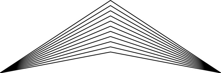 Abstract minimal element mid century vector. Aesthetic contemporary stripe line art