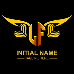 LF Golden Wing Emblem Logo