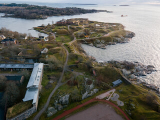 Aerial Panorama of Suomenlinna Fortress, Helsinki