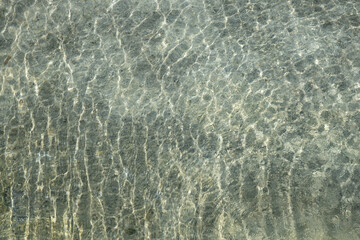Water surface, abstract background. Beautiful Clear Water with ripples. Top view
