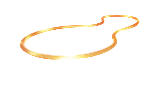 Spinning Light Trail