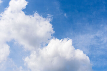 6月の空　昼の青空に白い雲31