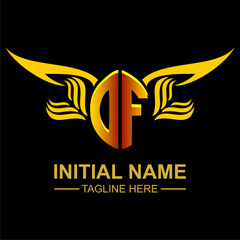 F Golden Wing Emblem LogoO