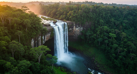waterfall in yosemite national park