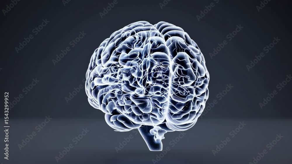 Poster glowing brain digital evolution neural technology abstract yellow orange creative energy with artifi