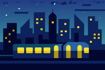 night city in the night