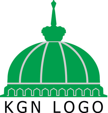 Vector Logo of Khwaja Garib Nawaz Dargah Dome - Ajmer Sharif (KGN Logo)