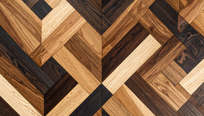 African Blackwood wood parquet surface; flat lay; wallpaper