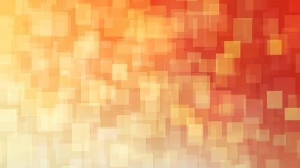 Fototapeta premium Abstract background design with overlapping squares in orange and yellow tones.