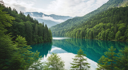 lake in the mountains