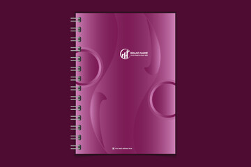 Professional modern creative notebook cover template