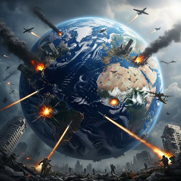 4 th world war concept.