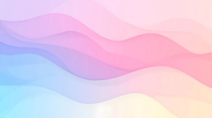 Pastel waves abstract background design.