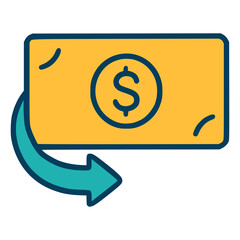 cashback discount sale shopping business flat color vector illustration template design