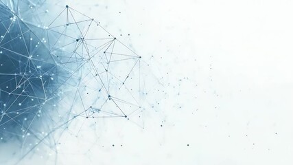 Network connections on a clean white background - Powered by Adobe