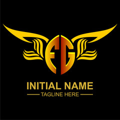 FG Golden Wing Emblem Logo