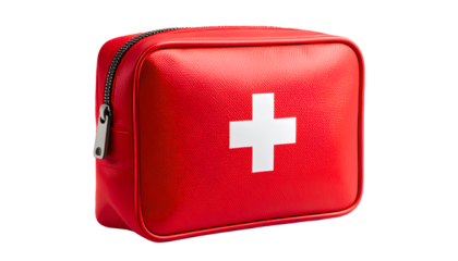  Portable First Aid Pouch with Medical Supplies Icon, Transparent Background PNG