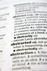 English Dictionary Definition Of Word - Abstracted