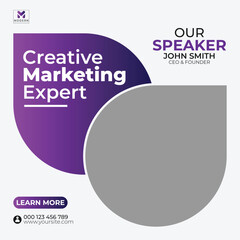 Corporate Creative Marketing Expert Poster design 2025
