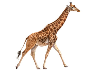 Fototapeta premium Giraffe, isolated on white background