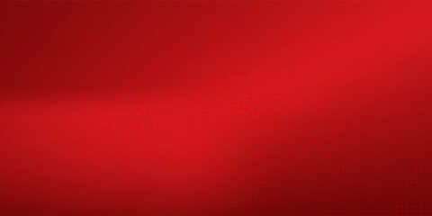 Red diagonal geometric shape with halftone. Modern fiber textured vector