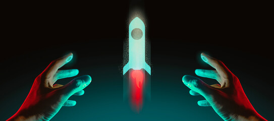 hand of businessman interactive touching a holographic of transaction financial network data...