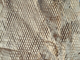 Abstrack eco friendly honeycomb wrap brown paper texture background 