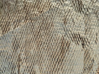 Abstrack eco friendly honeycomb wrap brown paper texture background 