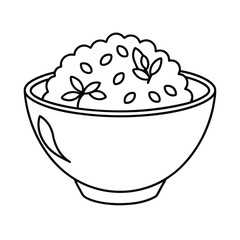 corn flakes minimal line art graphic