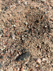 close-up of sand on the beach