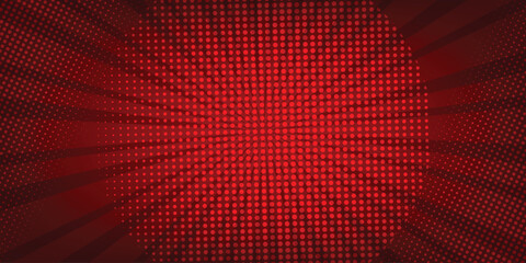 Comics rays background with halftones