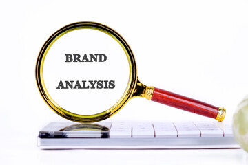 Business concept. The BRAND ANALYSIS concept phrase