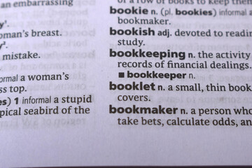 English Dictionary Definition Of Word - Booklet