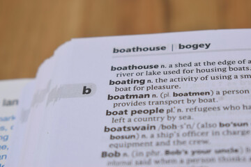 English Dictionary Definition Of Word - Boating