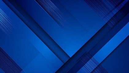 Obraz premium Abstract blue shapes overlap, creating dynamic modern background