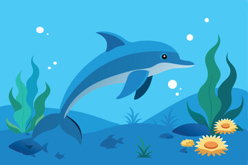 dolphins underwater photography