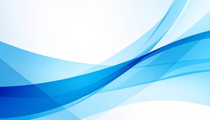Obraz premium Abstract blue shapes overlap, creating dynamic modern background