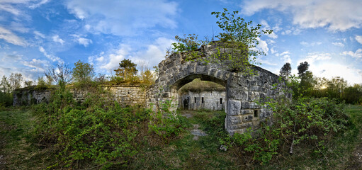 Fort Doss Fornas. Valsorda, Monte Vigolana, Trento, Trentino, Italy.