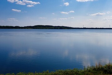 Ausblick über Maas bei Roermond in den Niederlanden