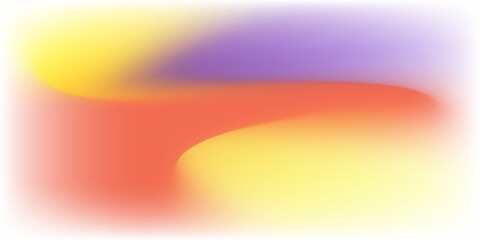 Smooth and blurry colorful gradient mesh background. Modern bright rainbow colors. Easy editable soft colored vector banner template