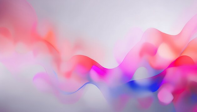 fluid gradient wave of soft red, violet, and blue hues with dreamy transparency on light background, ideal for web design, branding, abstract print, and UI texture