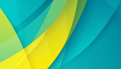 Fototapeta premium Abstract green shapes overlap, creating dynamic modern background