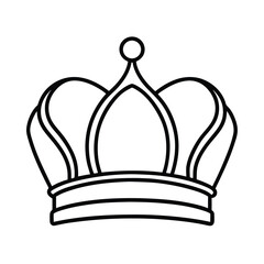 crown icon vector illustration