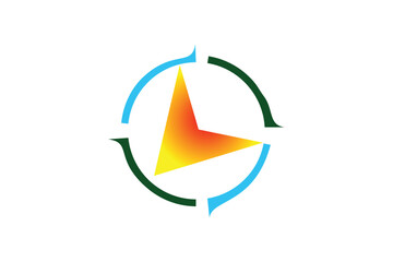 Compass logo vector image made by adobe illustrator.